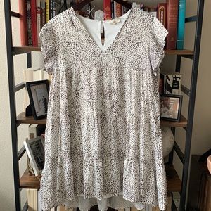 Entro Brand: Cheetah Print Babydoll Dress